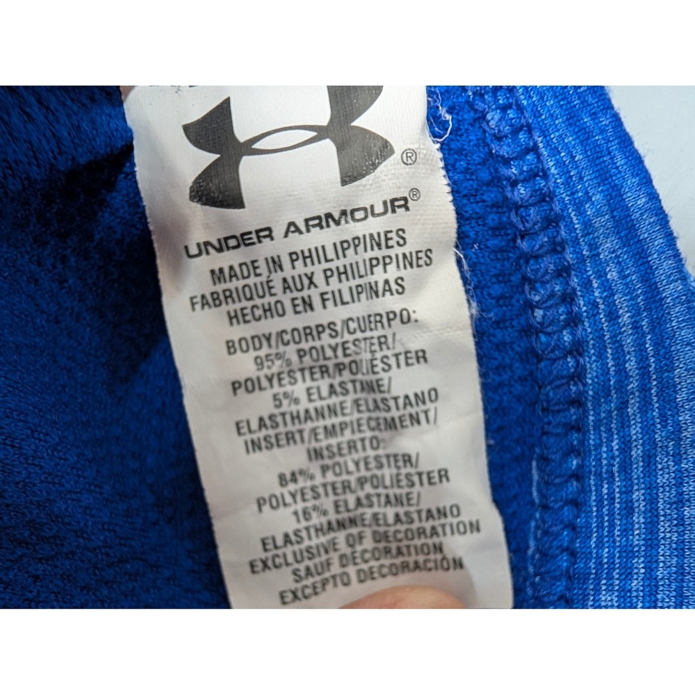 Under Armour AllSeasonGear Top Women's Size M Fitted Mock Neck Blue Long Sleeve - Picture 8 of 9